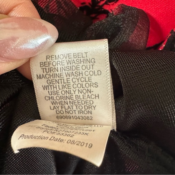 Knitworks Girl’s Christmas Dress Red/Black Roses Black Faux Fur Bolero Jacket - Picture 9 of 12